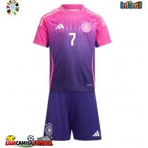 Camisa de Futebol Alemanha Kai Havertz #7 Equipamento Secundário Infantil Europeu 2024 Manga Curta (+ Calças curtas)